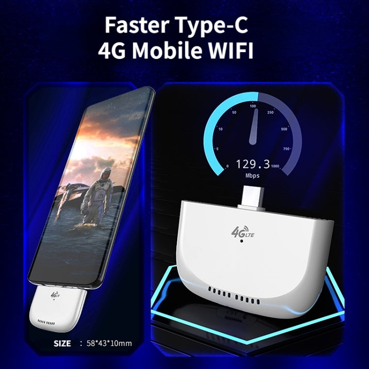 Asian Version 4G UFI Type-C Dongle LTE Nano Sim Card Mobile Router Portable Wireless Hotspot - 4G Mobile Wifi by buy2fix | Online Shopping UK | buy2fix