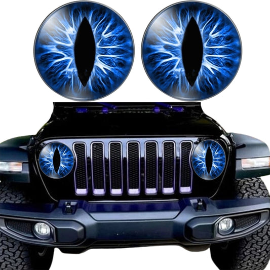 1pair Beast Eyes Headlight Decorative Stickers Off-Road Vehicle Front Lights Stereo Decals, Style: 3 - Lamp Decoration by buy2fix | Online Shopping UK | buy2fix