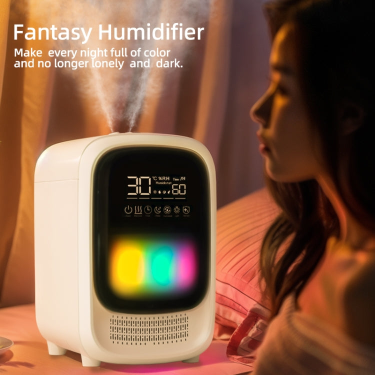 FS101 3.5L Colorful Light Home Bluetooth Music Aromatherapy Humidifier, Spec: UK Plug(Whtie) - Air Purifiers & Accessories by buy2fix | Online Shopping UK | buy2fix