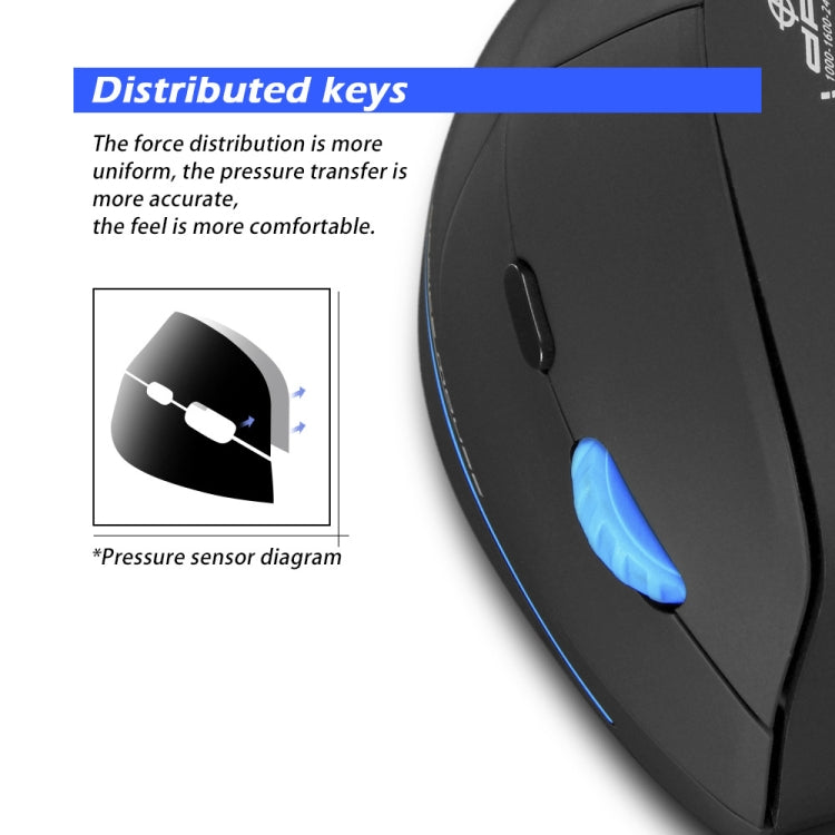 ZELOTES F-35A 6-Buttons Vertical Grip Ergonomic Rechargeable Wireless Mouse(Wireless Version) - Wireless Mice by ZELOTES | Online Shopping UK | buy2fix