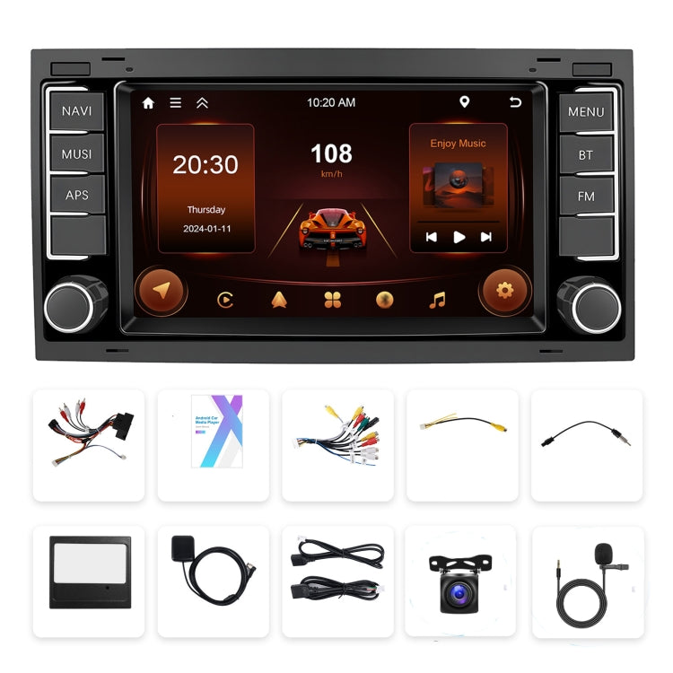 4+64G For Volkswagen Touareg 7-Inch Car WiFi Player Android 13 System Support CarPlay/Android Auto With AHD Camera and Mic - Car Monitor by buy2fix | Online Shopping UK | buy2fix