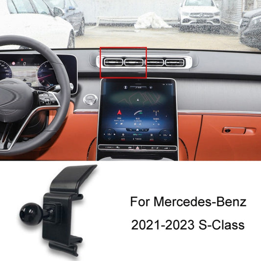 For Mercedes-Benz Mobile Phone Holder Car Air Outlet Base, Model: 21-23 S-Class - Special Car Holders by buy2fix | Online Shopping UK | buy2fix