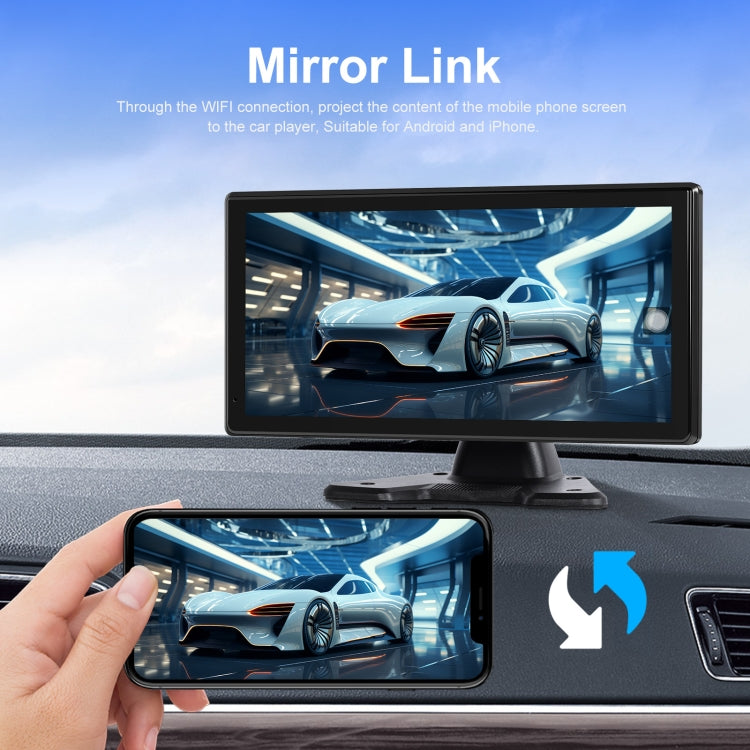 10.36-Inch Car Central Control Smart Player With 4-Way Camera 64G TF Card - Car Monitor by buy2fix | Online Shopping UK | buy2fix