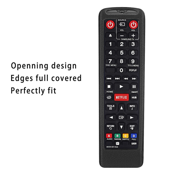 For Samsung BN59-01199F / AK59-00172A / BN59-01175C Remote Control Silicone Protective Cover(Black) - Remote Control Covers by buy2fix | Online Shopping UK | buy2fix