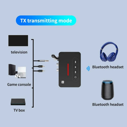 D9 2-in-1 Old-fashioned Audio Car Bluetooth Receiver Transmitter NFC Music Bluetooth Adapter - Bluetooth Adapters by buy2fix | Online Shopping UK | buy2fix