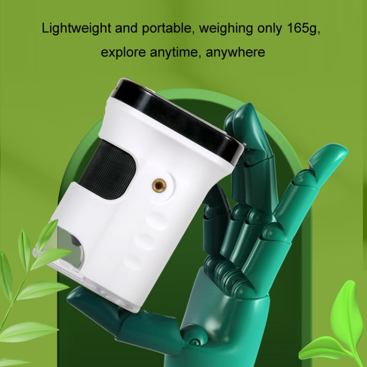 Portable Student Biological Experiment Observation Handheld Microscope, Model: YM240+Green Silicone Case+32G TF Card - Digital Microscope by buy2fix | Online Shopping UK | buy2fix