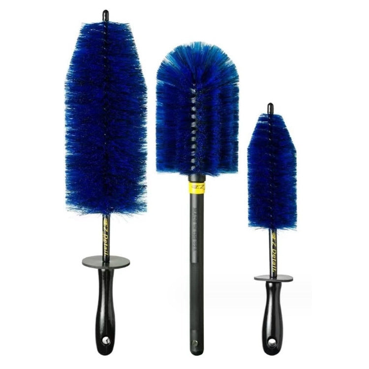 3pcs /Set Car Wash Engine Compartment Cleaning Detail Brush(Blue) - Car washing supplies by buy2fix | Online Shopping UK | buy2fix