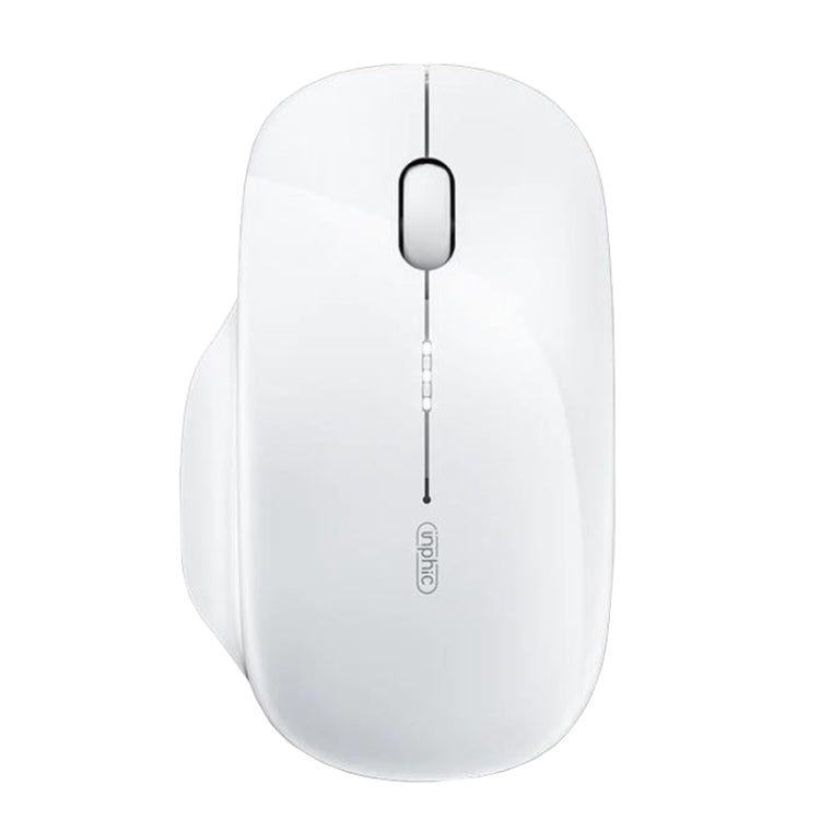 Inphic M1 2nd Generation Wireless Mice Rechargeable Mute Business Office Home Laptop Mouse, Color: Tri-mode White - Wireless Mice by Inphic | Online Shopping UK | buy2fix