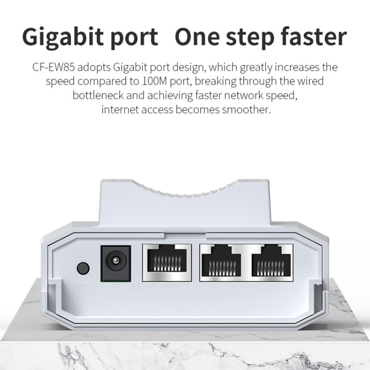 COMFAST CF-EW85 1300Mbps 2.4G/5.8G Gigabit Wireless AP Signal Amplifier Supports DC/POE Power Supply US Plug - Broadband Amplifiers by COMFAST | Online Shopping UK | buy2fix