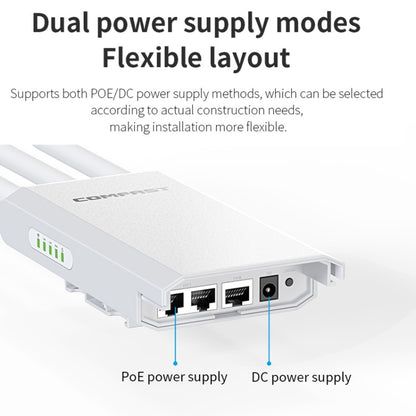 COMFAST CF-EW85 1300Mbps 2.4G/5.8G Gigabit Wireless AP Signal Amplifier Supports DC/POE Power Supply AU Plug - Broadband Amplifiers by COMFAST | Online Shopping UK | buy2fix