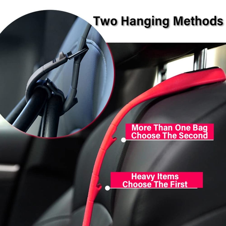 Adjustable Silicone Car Seat Back Storage Hook(Red) - Auto Fastener & Clips by buy2fix | Online Shopping UK | buy2fix