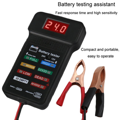 12/24V Battery Tester Car Battery Checker Electricity Capacity Tester - Electronic Test by buy2fix | Online Shopping UK | buy2fix