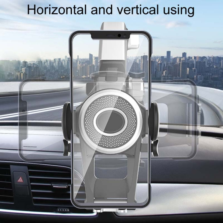 Car Suction Cup Multi-function Cell Phone Navigation Mount, Style: With Flat Clip - Universal Car Holders by buy2fix | Online Shopping UK | buy2fix