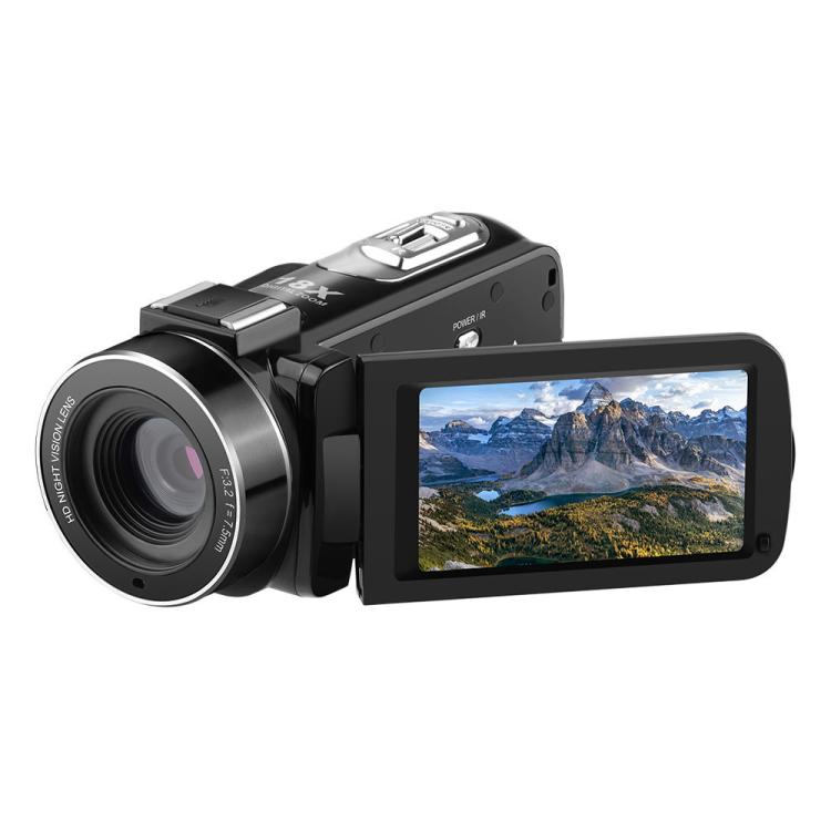 Ordro 1080P 30fps HD Night Vision Infrared Digital Camera(Black) - Video Cameras by Ordro | Online Shopping UK | buy2fix