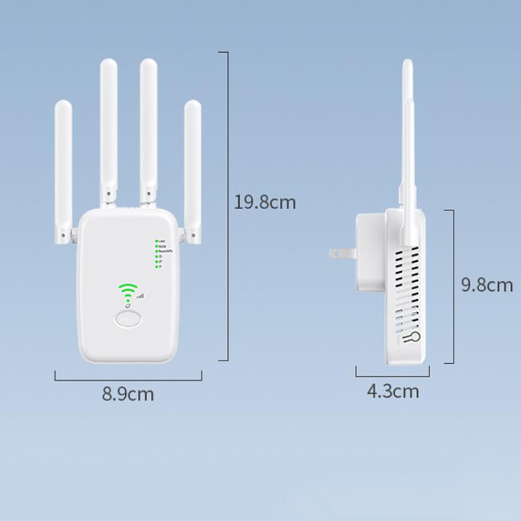 Urant U11 300Mbps 2.4G Wireless Repeater WiFi Signal Amplifier Support WPS Quick Setting EU Plug White - Broadband Amplifiers by Urant | Online Shopping UK | buy2fix