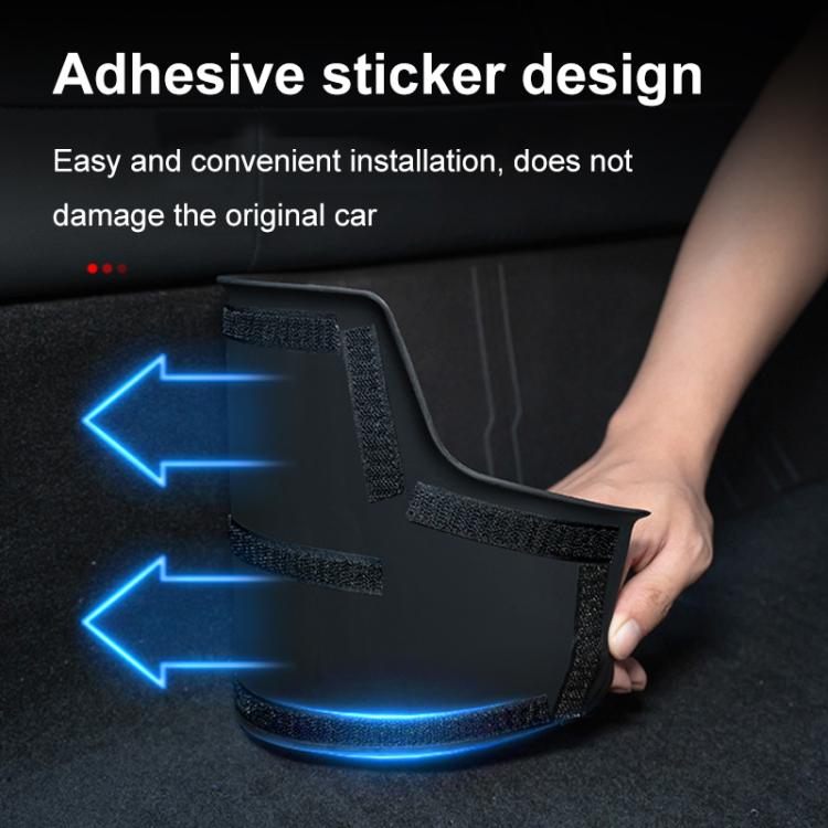 For Tesla Model Y Rear Seat One-Piece Full-Cover Anti-Kick Pads Guard Pad Decoration(4pcs /Set) - Seat Accessories by buy2fix | Online Shopping UK | buy2fix