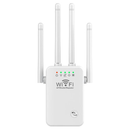 Urant U9 300Mbps 2.4G Wireless Repeater WiFi Signal Amplifier Support WPS Quick Setting UK Plug White - Broadband Amplifiers by Urant | Online Shopping UK | buy2fix