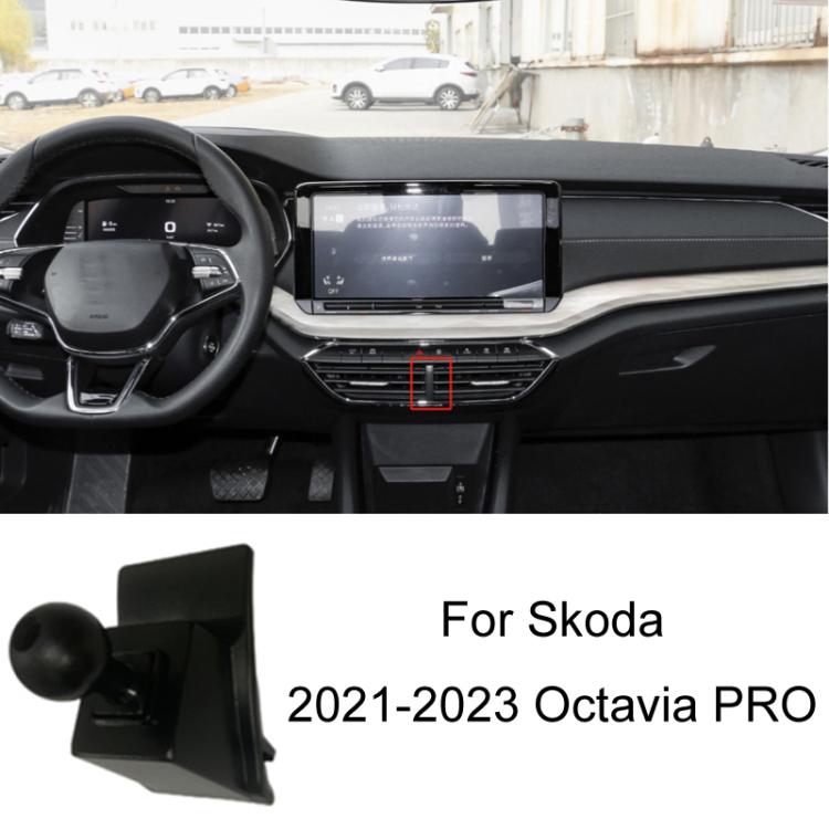 For Skoda Car Special Mobile Phone Navigation Bracket Base, Model: 21-23 Octavia PRO - Special Car Holders by buy2fix | Online Shopping UK | buy2fix