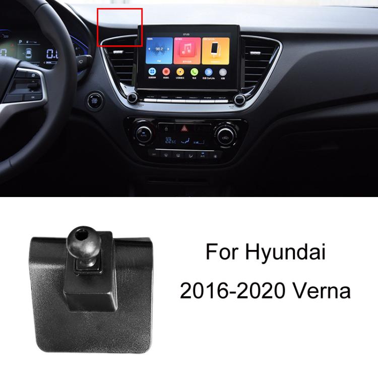 For Hyundai Car Special Mobile Navigation Bracket Base, Model: 16-20 Verna - Special Car Holders by buy2fix | Online Shopping UK | buy2fix