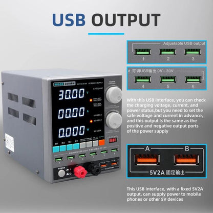 SUGON 3010PM 150W 30V 10A 4 Digital Display Cell Phone Repair Power Meter EU Plug - Power Supply by SUGON | Online Shopping UK | buy2fix