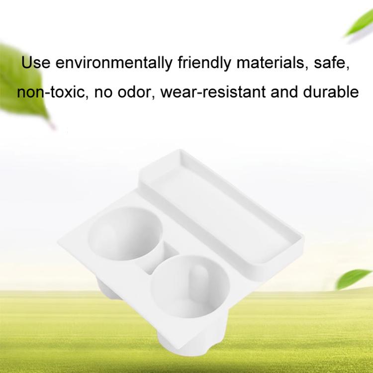 For Tesla 21-23 Model 3/Y Central Control Integrated Silicone Storage Cup Holder(White) - Car Drink Holders by buy2fix | Online Shopping UK | buy2fix