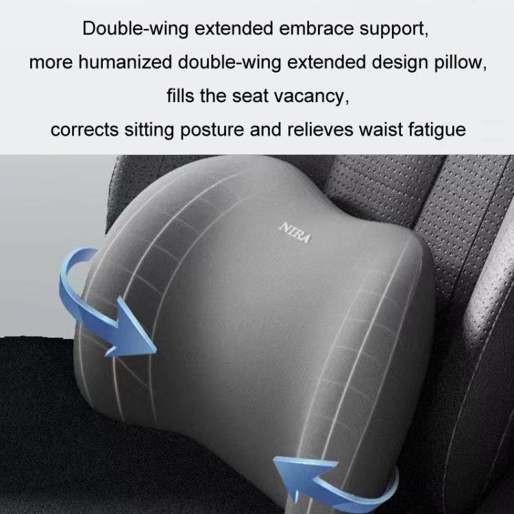 Car Mmemory Foam Support Driving Cushion, Color: Blue Lumbar Support - Seat Accessories by buy2fix | Online Shopping UK | buy2fix