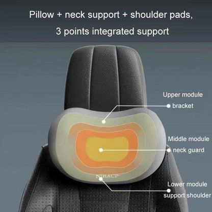 Car Mmemory Foam Support Driving Cushion, Color: Gray Headrest - Seat Accessories by buy2fix | Online Shopping UK | buy2fix