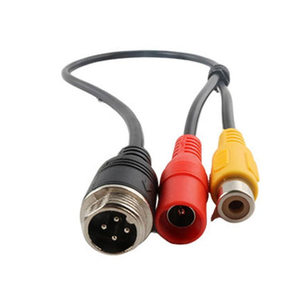 4 Pin Aviation Male To RCA Female DC Female Car Camera Adapter Connector Wire 50cm - DIY Cables by buy2fix | Online Shopping UK | buy2fix