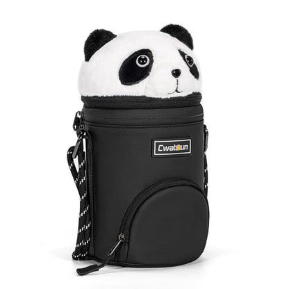 Cwatcun D162 Small Camera Lens Cylinder Cartoon Panda Camera Lens Protective Cover - Lens Bag by Cwatcun | Online Shopping UK | buy2fix