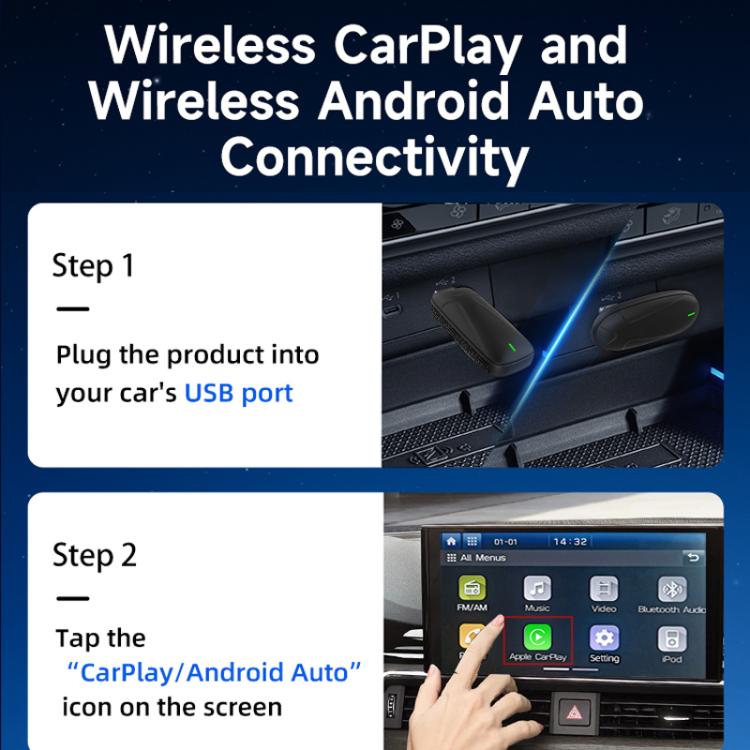 Original Carplay Wired To Wireless Box Adapter Car Connect Android Box, Model: MINI SE X2AIR Black - Car MP3 & MP4 & MP5 by buy2fix | Online Shopping UK | buy2fix