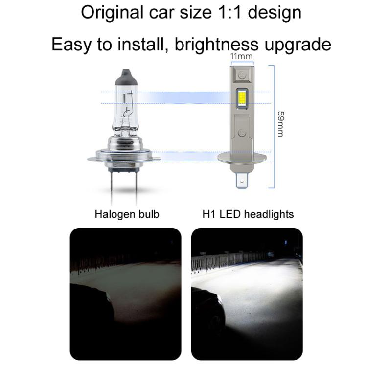 Car Headlight Waterproof Fog Light LED Bulbs Replacement(H1) - Fog / Driving Lights by buy2fix | Online Shopping UK | buy2fix