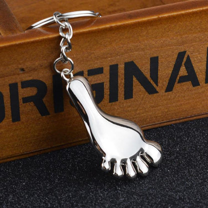 Small Feet Metal Keychain Gift - Key Rings by buy2fix | Online Shopping UK | buy2fix