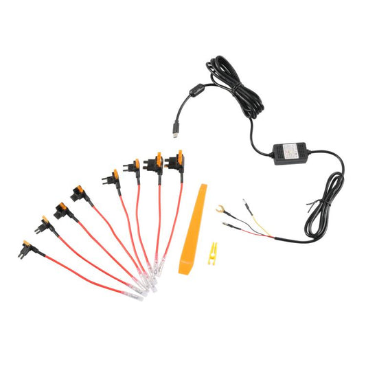 Car Driving Recorder Parking Monitoring 3A Step-down Cable Set, Specifications: Type-C 3 Wires - Accessories by buy2fix | Online Shopping UK | buy2fix