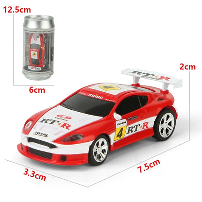 Coke Can Mini RC Car Radio Remote Control Micro Racing Car(Red) - RC Cars by buy2fix | Online Shopping UK | buy2fix