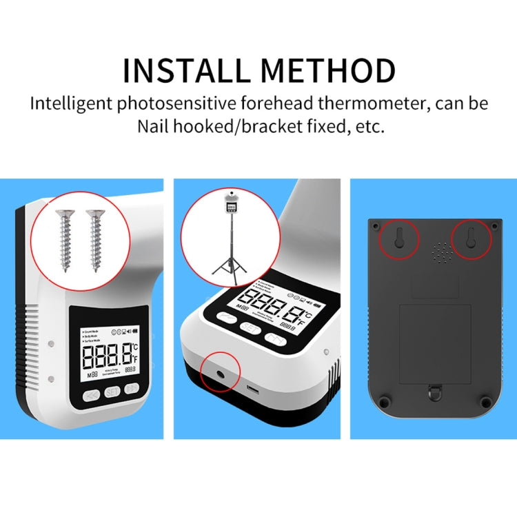 K3 Pro Handsfree Non-contact Forehead Body Light-sensitive Distance Sensor Infrared Thermometer, 2.8 inch LCD Display Screen - Infra-red Thermoscope by buy2fix | Online Shopping UK | buy2fix