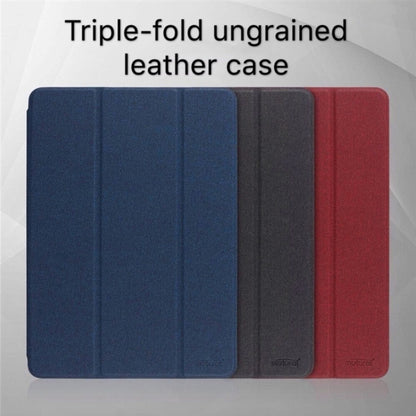 Mutural Exquisite Series Cloth Texture Magnet Horizontal Flip TPU + PU Leather Case for iPad mini 5 / mini 4, with 3-Fold Holder & Pen Slot(Red) - iPad mini (2019) / mini 5 Cases by Mutural | Online Shopping UK | buy2fix