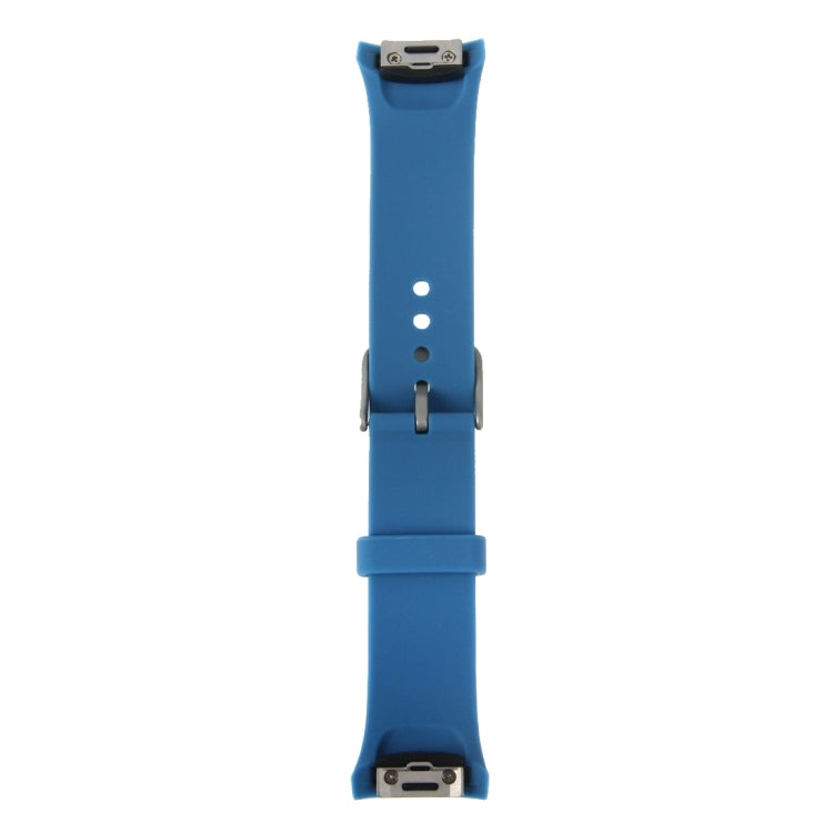 For Samsung Gear S2 Sport / Gear S2 Watch Solid Color Silicone Watchband(Blue) - Smart Wear by buy2fix | Online Shopping UK | buy2fix