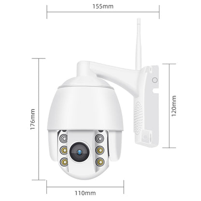 QX2 4G (EU Version) 1080P HD 360 Degrees Panoramic Day and Night Full-color Waterproof Smart Camera, Support Motion Detection / Two-way Voice / TF Card, US Plug - Security by buy2fix | Online Shopping UK | buy2fix