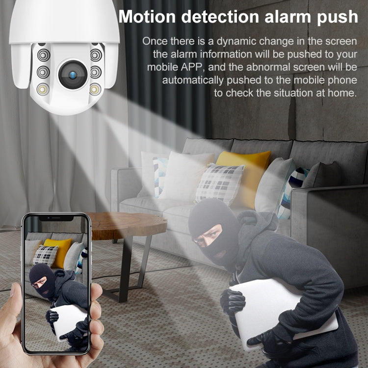 QX2 1080P HD 360 Degrees Panoramic WiFi Day and Night Full-color Waterproof Smart Camera, Support Motion Detection / Two-way Voice / TF Card, UK Plug - Security by buy2fix | Online Shopping UK | buy2fix