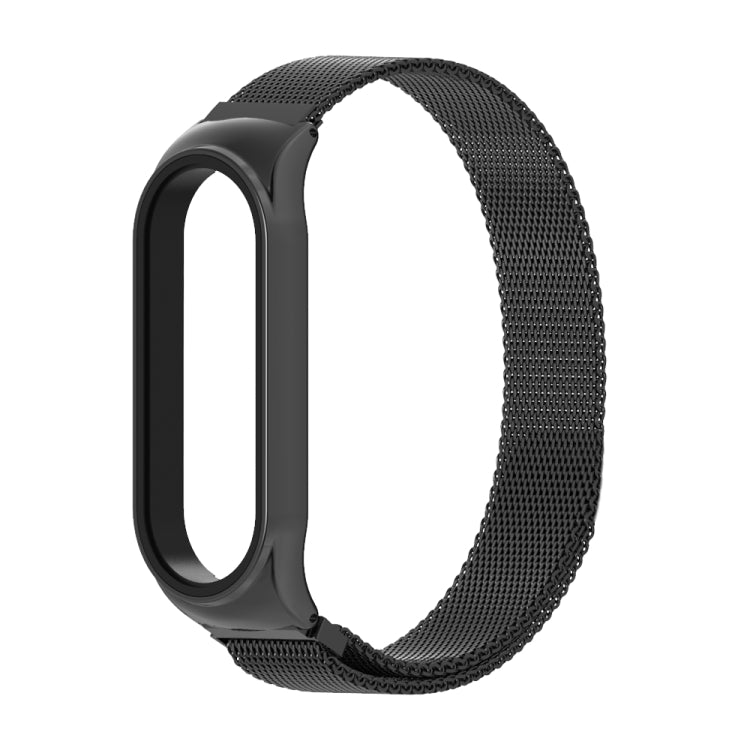 Mijobs Milan CS Metal Magnetic Watch Band for Xiaomi Mi Band 3 & 4 & 5 & 6, Host not Include(Black) - Watch Bands by buy2fix | Online Shopping UK | buy2fix