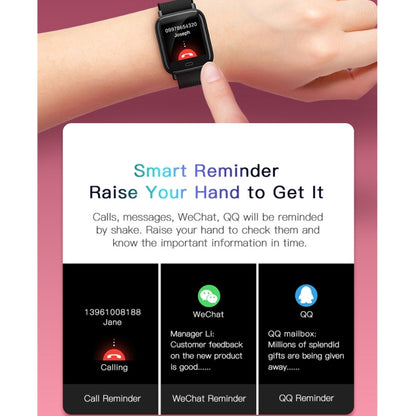 G20 1.3 inch TFT Color Screen Smart Bracelet IP67 Waterproof, Support Call Reminder/ Heart Rate Monitoring /Blood Pressure Monitoring/ Sleep Monitoring/Sedentary Reminder(Black) - Smart Wear by buy2fix | Online Shopping UK | buy2fix