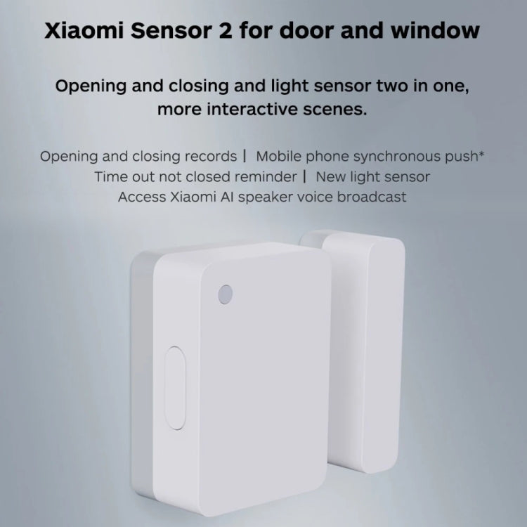 Original Xiaomi Intelligent Mini Door Window Sensor for Xiaomi Smart Home Suite Devices, with the Xiaomi Multifunctional Gateway Use (CA1001)(White) - Smart Switch by Xiaomi | Online Shopping UK | buy2fix