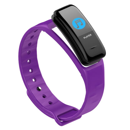 CHIGU C1Plus Fitness Tracker 0.96 inch IPS Screen Smartband Bracelet, IP67 Waterproof, Support Sports Mode / Blood Pressure / Sleep Monitor / Heart Rate Monitor / Fatigue Monitor / Sedentary Reminder (Purple) - Smart Wear by buy2fix | Online Shopping UK | buy2fix