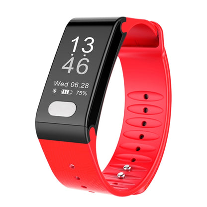 TLW T6 Fitness Tracker 0.96 inch OLED Display Wristband Smart Bracelet, Support Sports Mode / ECG / Heart Rate Monitor / Blood Pressure / Sleep Monitor (Red) - Smart Wear by buy2fix | Online Shopping UK | buy2fix