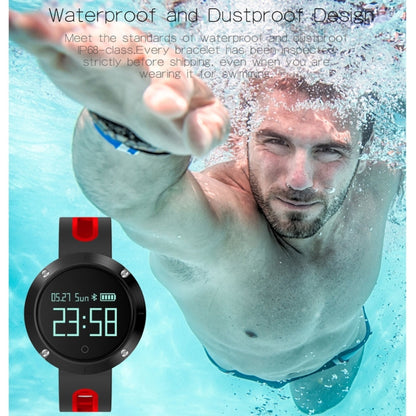 DOMINO DM58 0.95 Inch OLED Large Touch Screen Display Sport Smart Bracelet, IP68 Waterproof and Dustproof, Support Pedometer / Heart Rate Monitor / Blood Pressure Monitor / Notification Remind / Call  ... tor, Compatible with Android and iOS Phones(Black) - Smart Watches by DOMINO | Online Shopping UK | buy2fix