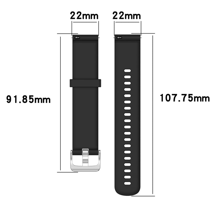 22mm Texture Silicone Wrist Strap Watch Band for Fossil Gen 5 Carlyle, Gen 5 Julianna, Gen 5 Garrett, Gen 5 Carlyle HR (Dark Blue) - Smart Wear by buy2fix | Online Shopping UK | buy2fix