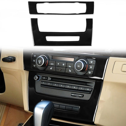 For BMW 3 Series E90/E92 2005-2012 Car Air Conditioner CD Control Panel High with Holes Decorative Sticker, Left and Right Drive Universal - In Car by buy2fix | Online Shopping UK | buy2fix