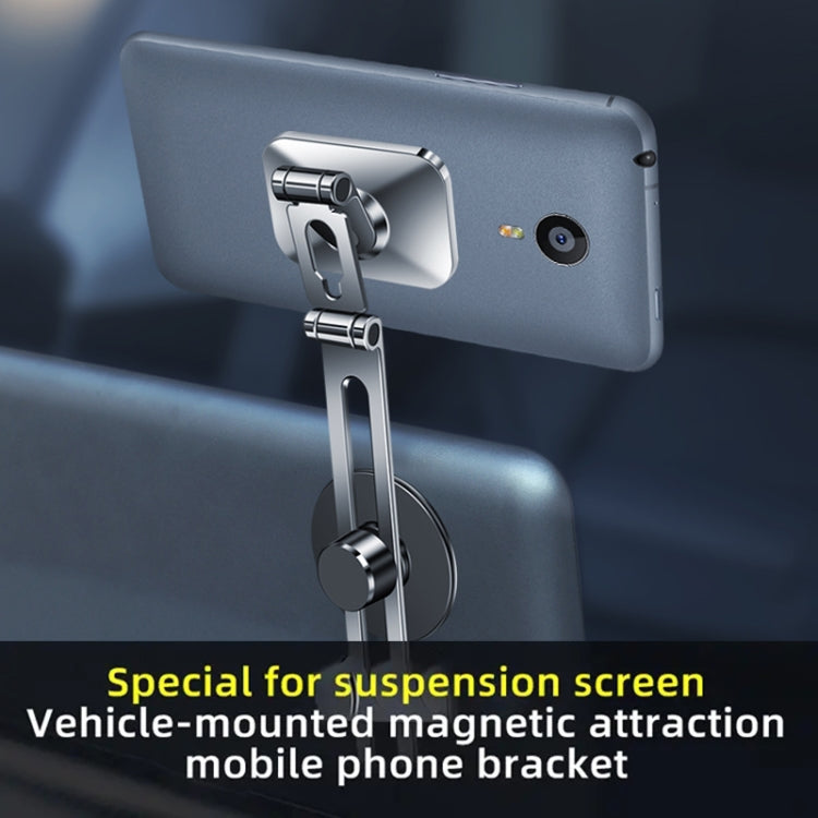 F52 Magnetic Car Floating Screen Phone Navigation Holder (Silver) - In Car by buy2fix | Online Shopping UK | buy2fix