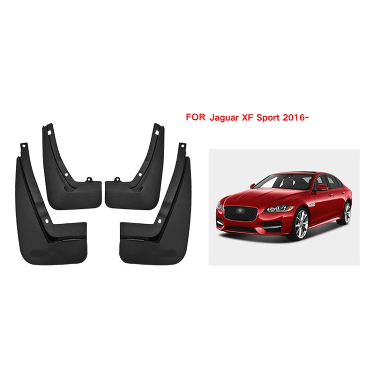 For Jaguar XF Sport 2016 4pcs/Set Car Auto Soft Plastic Splash Flaps Fender Guard - Mudguards by buy2fix | Online Shopping UK | buy2fix