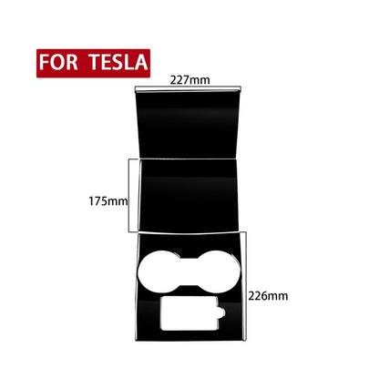 For Tesla Model 3 498 Car Central Control Panel Decorative Sticker, Left and Right Drive Universal(Black) - In Car by buy2fix | Online Shopping UK | buy2fix